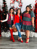 Holiday Mixed Plaid Mini Dress (Reg & Plus)