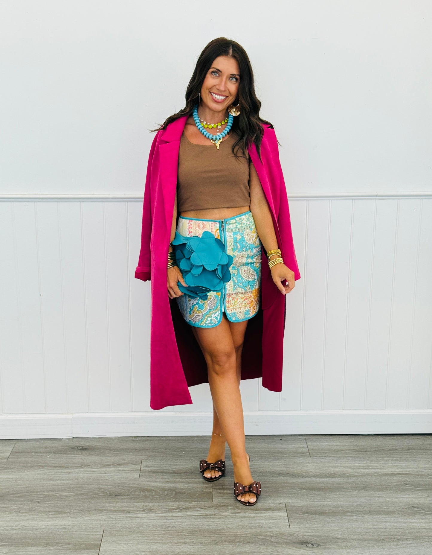Suede Trench Coat (Reg)- 2 Colors