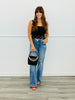 Black Crochet Geometric Tank Top (Reg & Plus)