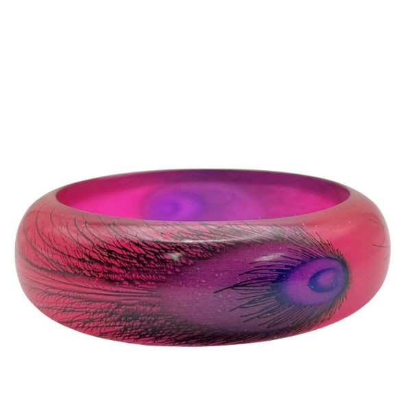Peacock Feather Bangle (2 colors)