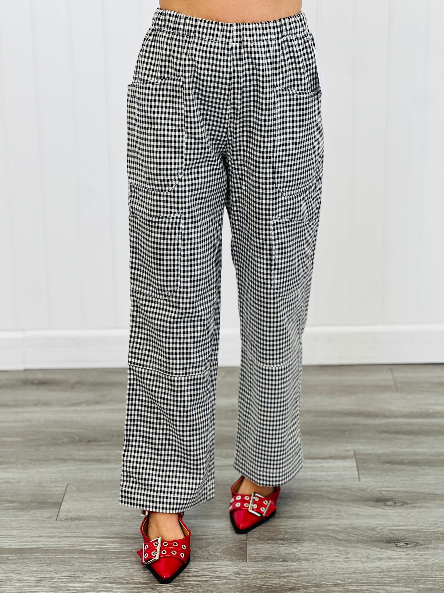 Black/White Plaid Pants (Reg.)