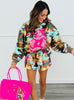 Queen Of Sparkles Multi Sequin Camo Shorts (Reg. and Plus)