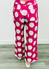 Fuchsia Big Polka Dots Pants (Reg)