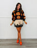 Queen Of Sparkles Black Leopard Pumpkin Sweatshirt (Reg. and Plus)
