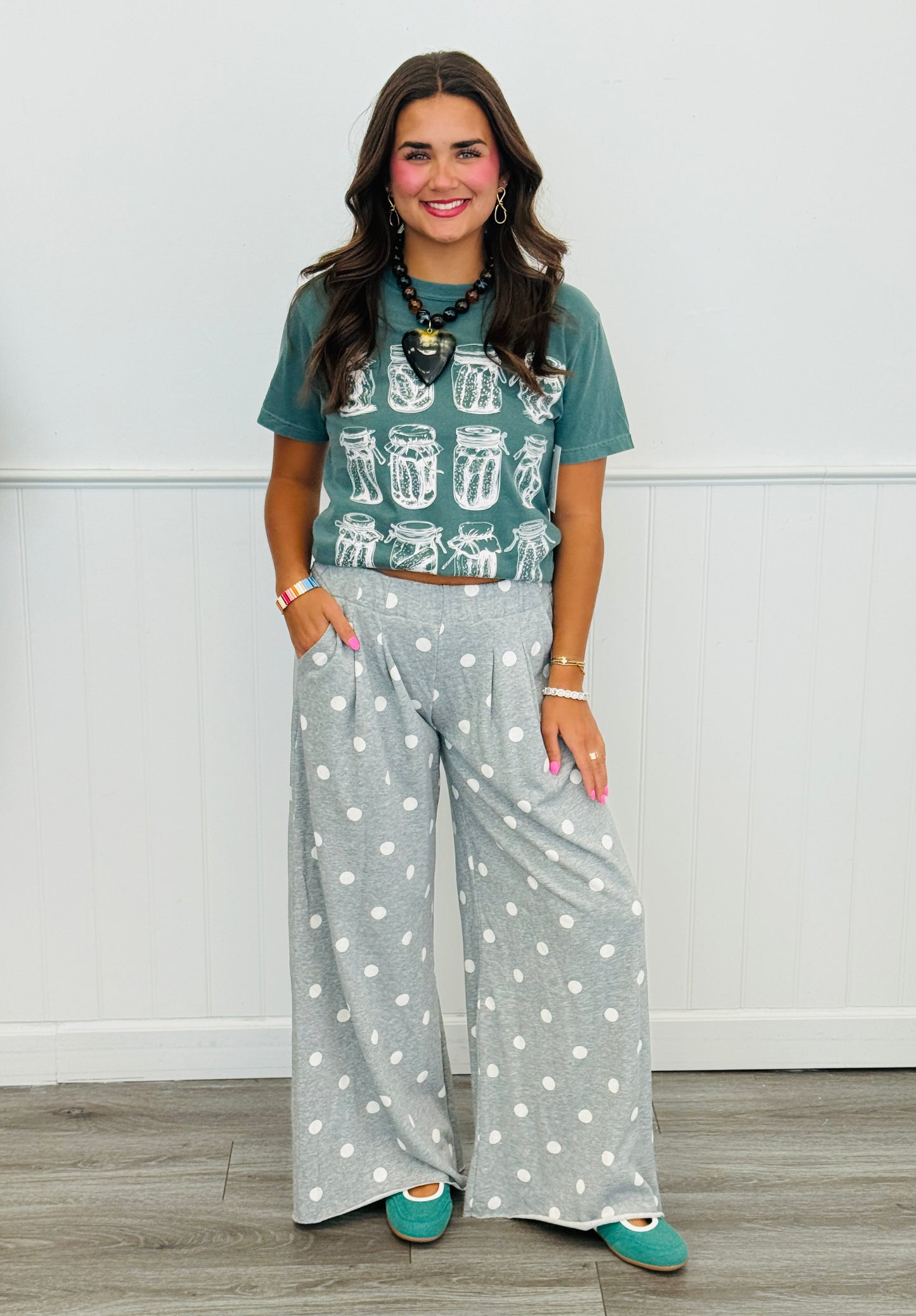 Polka Dot Lounge Pants (Reg & Plus) - 2 Colors
