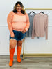Checkered Mesh Long Sleeve Top (Reg & Plus)-3 Colors