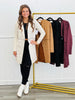Essential Faux Suede Zip Detail Coat (Reg.)-4 Colors