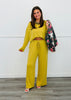 Golden Lime Long Sleeve Knit Top & Pants Set (Reg.)