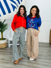 Mixed Stripe Parachute Pants (Reg.)-2 Colors