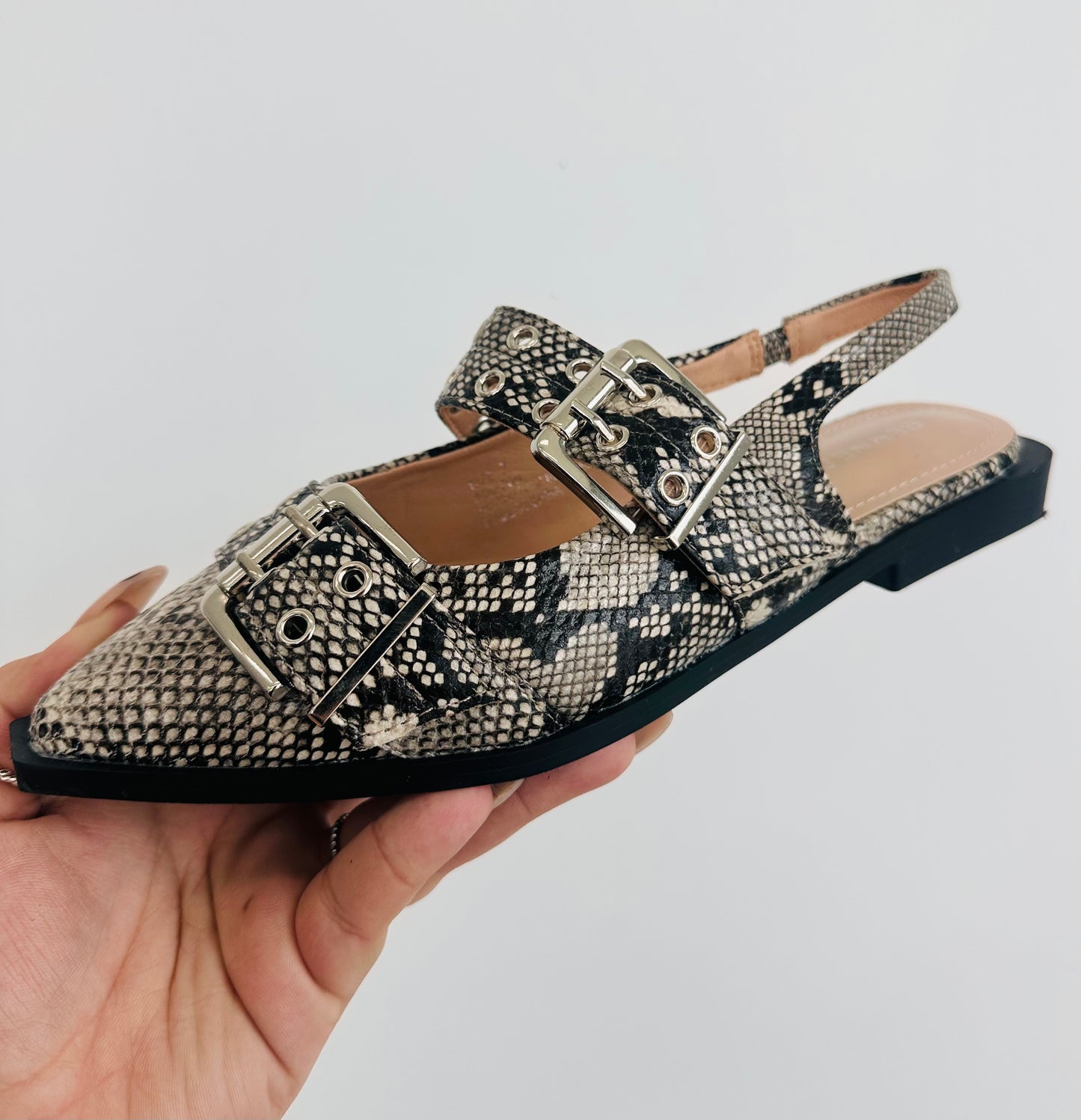 Snake Print A Walk Of Confidence Flats