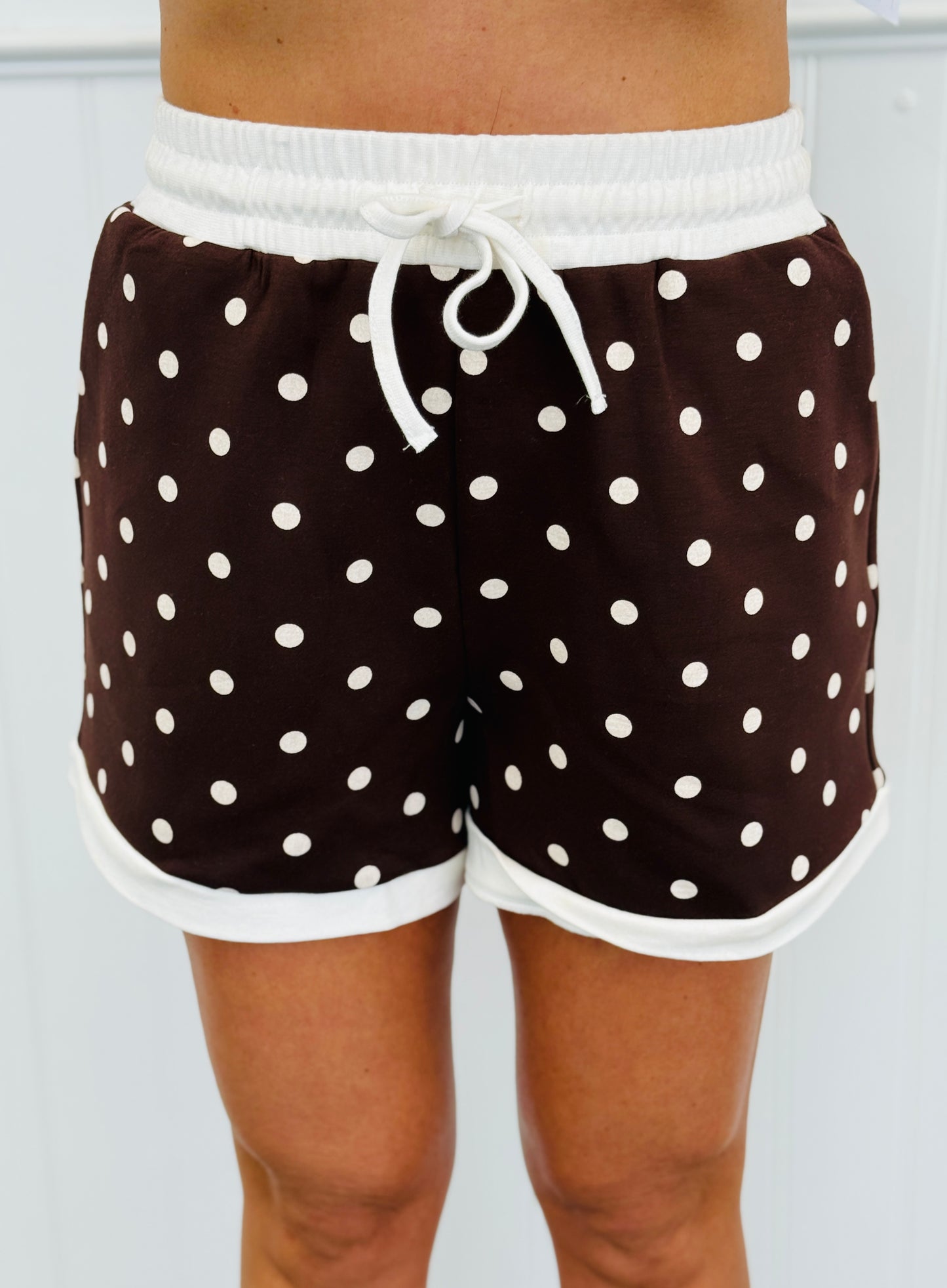 Chocolate Polka Dot Top & Shorts Set (Reg.)