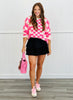 Mixed Vintage Checkered Sweater (Reg)