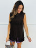 Brown Double Fringe Pullover Sweater (Reg.)