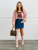 Floral Teddy Bear Sweater Top (Reg.) - 2 Colors