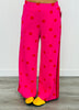 Hot Pink Polka Dot Side Striped Pants (Reg.)
