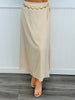 Champagne Crop Top Maxi Skirt Set (Reg.)