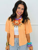 Apricot Half Sleeve Cardigan (Reg.)
