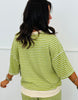 Green/Cream Stripe Top (Reg & Plus)