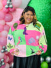 Queen Of Sparkles Licensed Lavender, Pink & Green Wicked Icon Sweatshirt (Reg. and Plus)