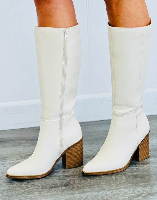 Cream Dare To Be Boots