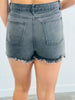 Distressed Rhinestone Fringe Shorts (Reg)