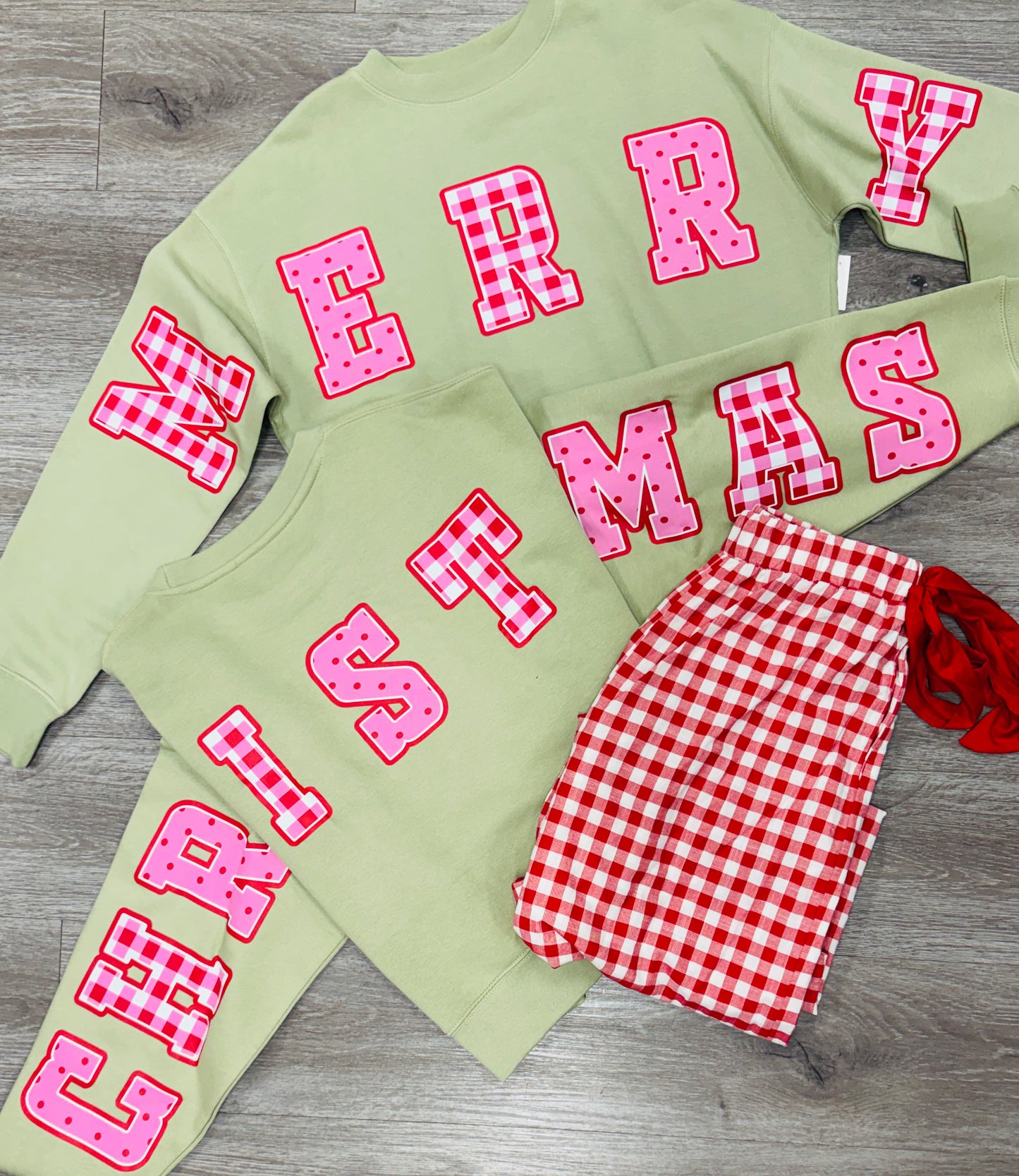 Merry Pistachio Boxy Sweatshirt (Reg. and Plus)