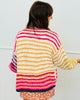 Chunky Multi Stripe Knit Cardigan (Reg.)