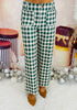 Gingham Wide Leg Pants (Reg.) - 2 Colors