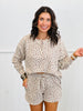 Brown Multi Floral Print Henley Top (Reg.)