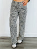 Zebra Print Vintage Straight Jeans (Reg.)