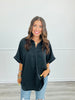 Black Short Dolman Sleeve Top (Reg. and Plus)