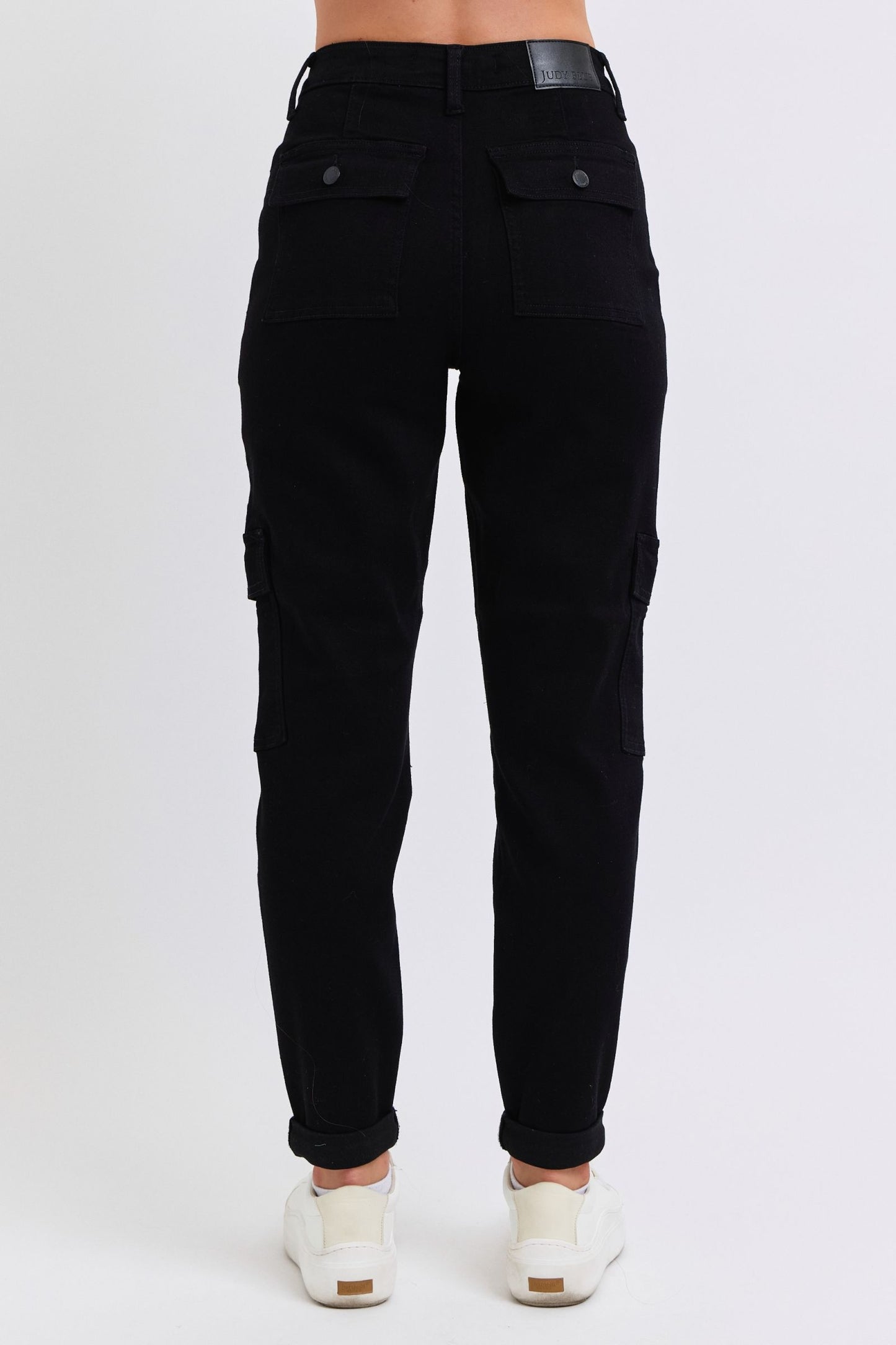 Judy Blue Black Make Memories Cargo Joggers (Reg. and Plus)