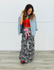 Light Denim Studded Jewels Button Up Jacket (Reg & Plus)