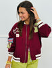 Plum Just One Of Them Days Bomber Jacket (Reg & Plus)