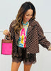 Mocha Polka Dot Jacket (Reg.)