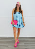 Blue Polka Dot Bubble Hem Mini Dress (Reg.)