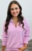 Modal Side Piping Half Zip Top (Reg. and Plus)-3 Colors