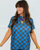 Checkered Print Top & Ruffle Shorts Set (Reg. & Plus) - 4 Colors