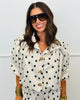 Taupe Polka Dot Bubble Jacket & Skort Set (Reg.)