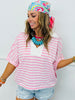 Simply Striped Pullover Top (Reg & Plus)-2 Colors