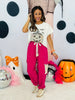 POL Punch Pink Crochet Pockets Pants (Reg.)
