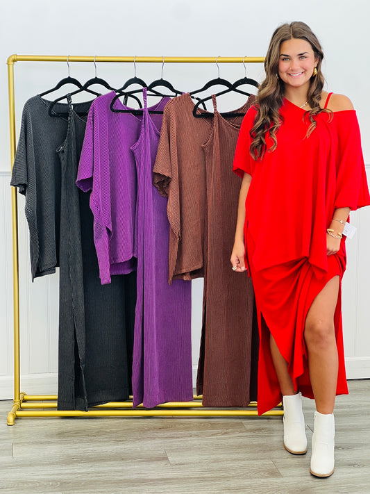 Dear Scarlett Maxi Dress and Top Set(Reg. and Plus) - 4 Colors