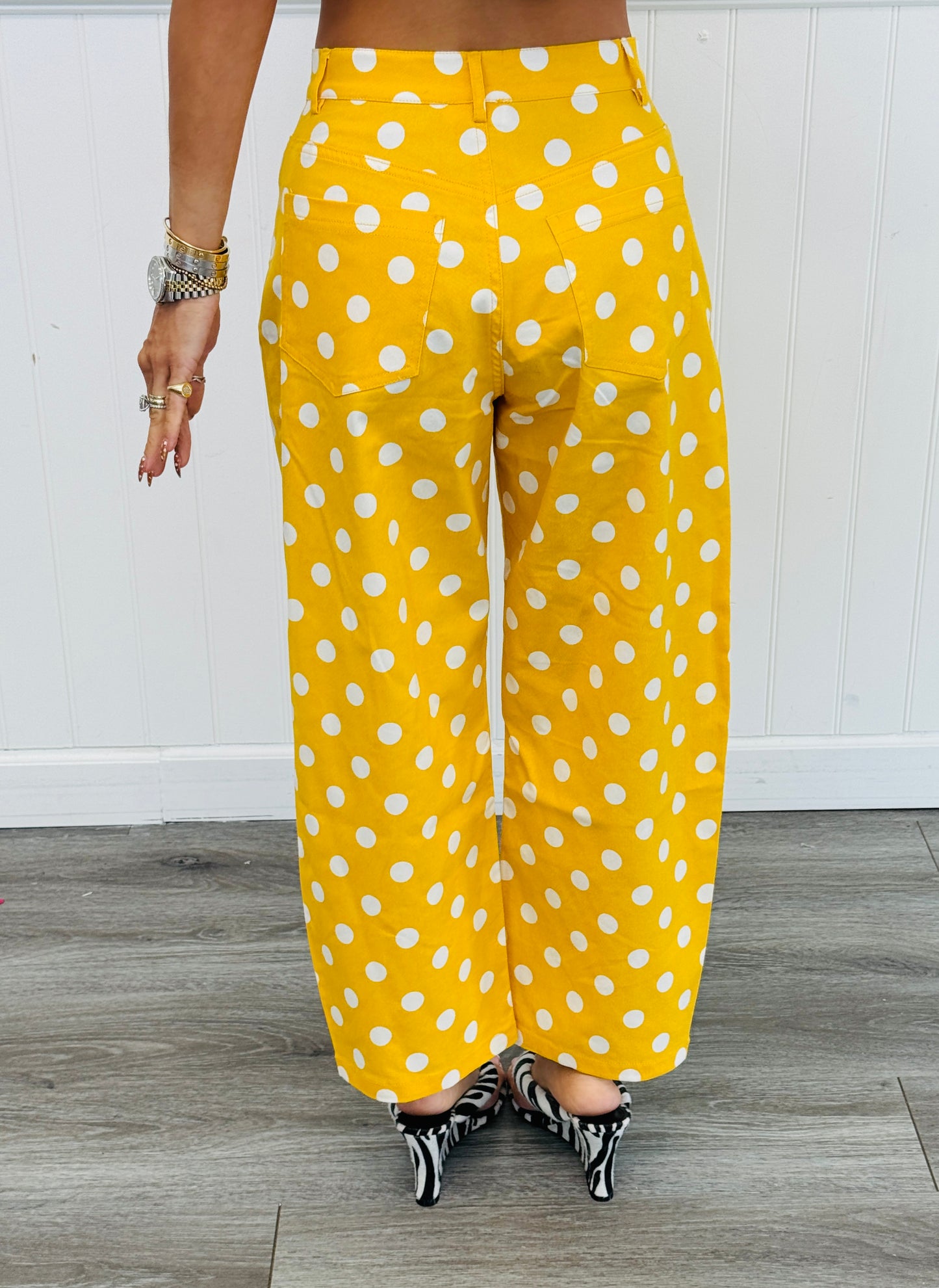 Polka Dot Ankle Pants (Reg & Plus) - 4 Colors