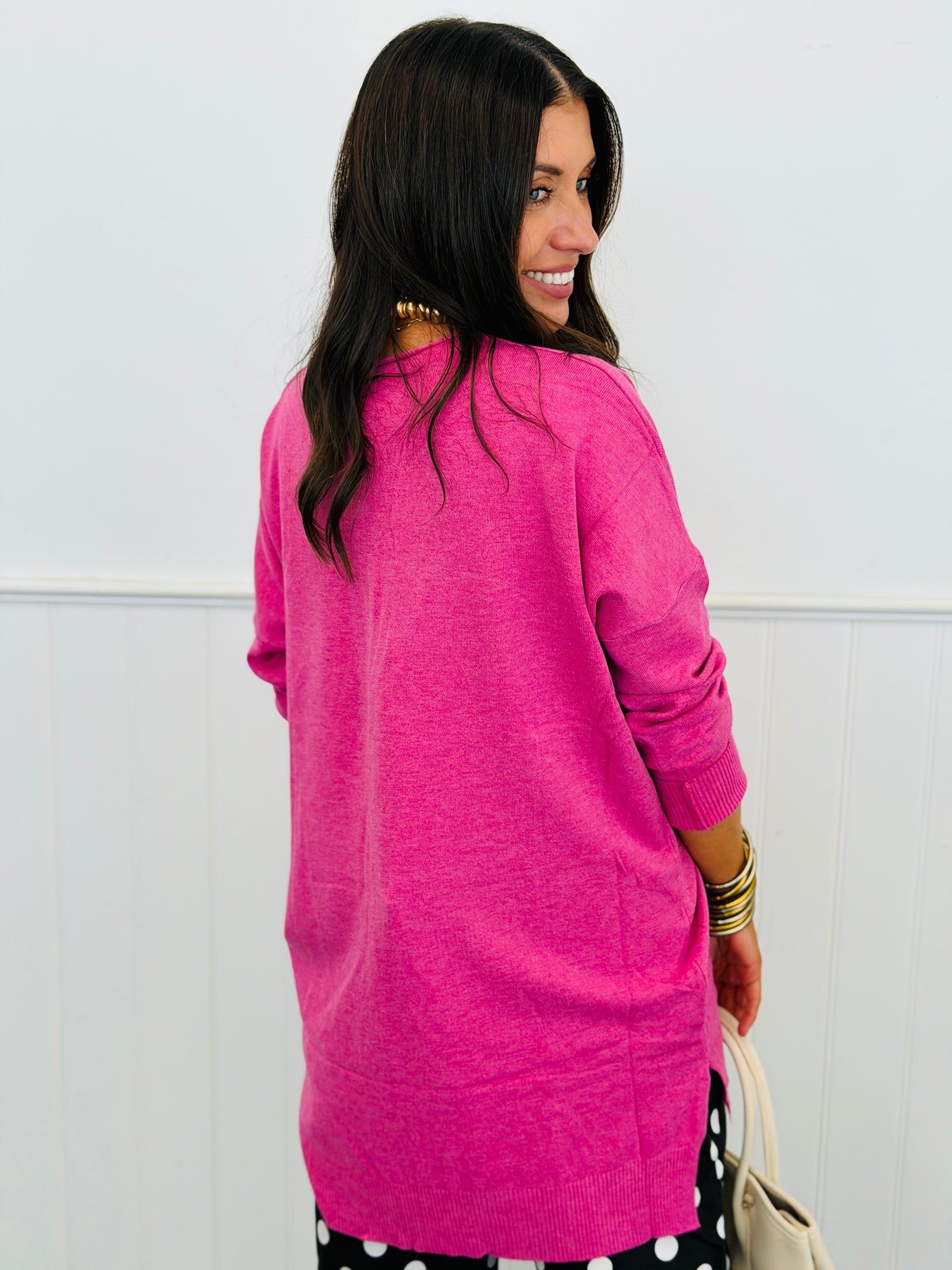 Center Seam Sweater Top Remix (Reg.) - 7 Colors