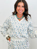 Light Blue Floral Fleece Sweatshirt (Reg.)
