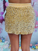 Velvet Hour Sequin Skort- 4 Colors (Reg. and Plus)