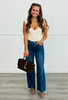 Risen A Little Frayed Dark Jeans (Reg & Plus)