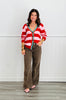 Red/Pink Bold Stripe Sweater (Reg.)