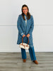 Blue Houndstooth Double Breasted Coat (Reg & Plus)
