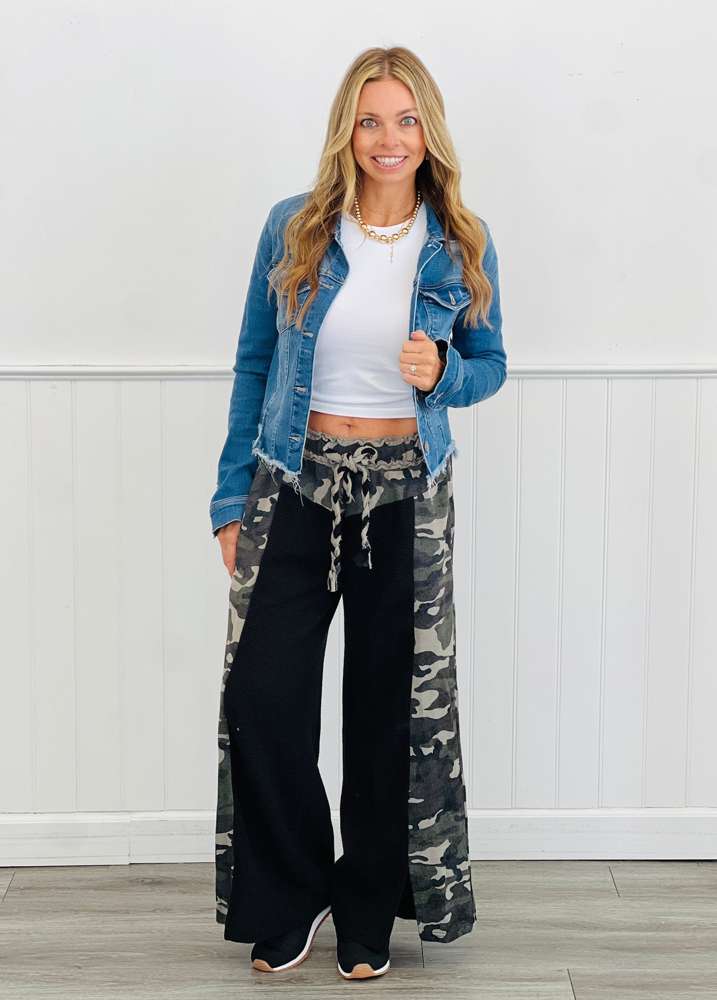 POL Black Camo Block Pants (Reg.)